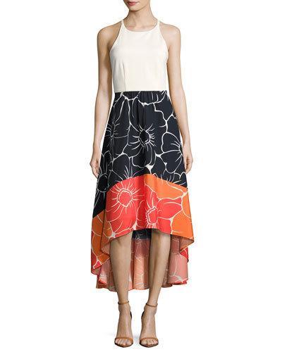 Sleeveless High-low Dress,