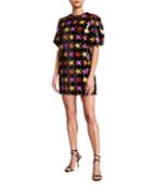 Sequin Puff Sleeve