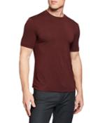 Men's Basic Crewneck T-shirt, Burgundy