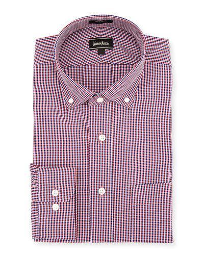 Classic-fit Regular-finish Plaid-print Dress