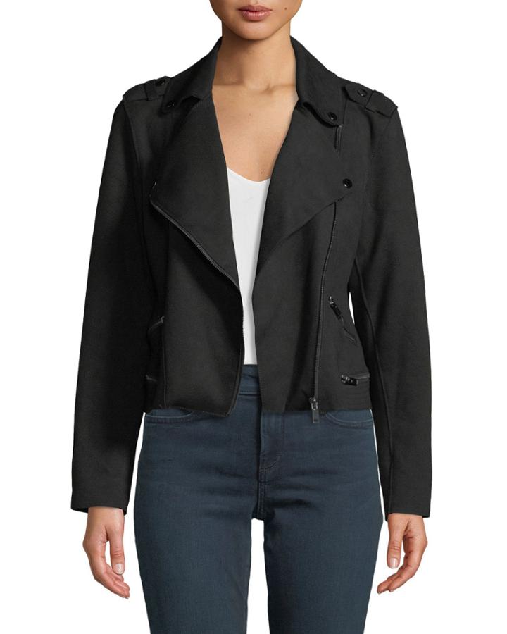 Faux-suede Long-sleeve