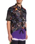 Men's Graphic Floral Short-sleeve