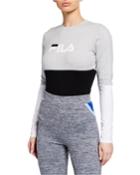 Elena Long-sleeve Cotton Bodysuit