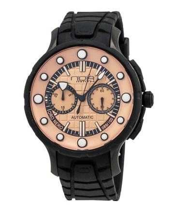Limited Edition Rubber-strap Watch, Black/rose Golden
