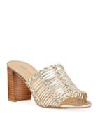 Dana Metallic Caged Heel