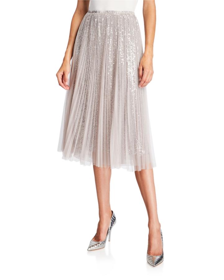 Sequined Tulle Layered