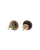 Armenta Old World Tourmaline & Diamond Button Earrings, Women's,