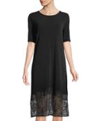 Lace-hemmed