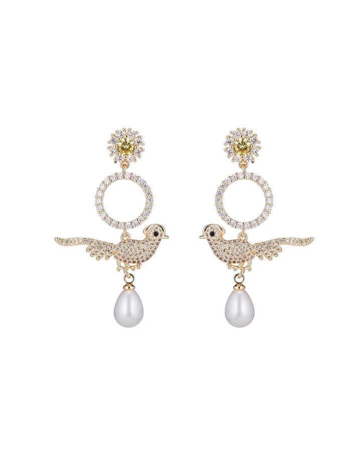 Isabel Bird Crystal-drop Earrings