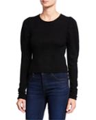 What If Ruched Long-sleeve Top