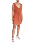 Maya Open-back Crepe Dress