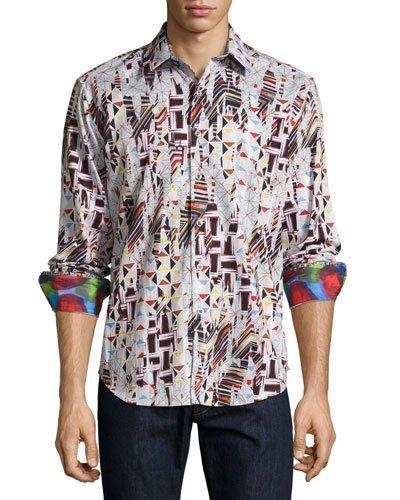 Pacific Storm Printed Poplin