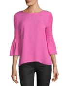 Emelia Smocked-sleeve