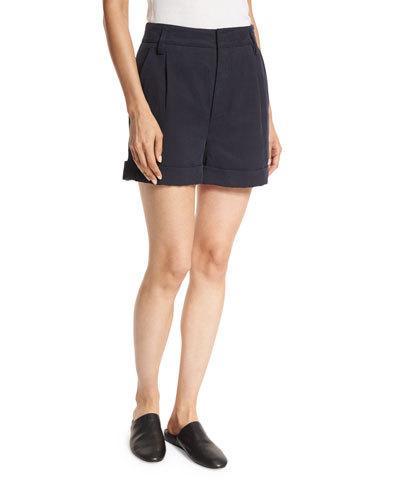 Slouchy Rolled-cuff Linen-blend