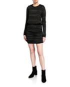 Marcy Ruched Long-sleeve