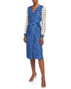 Julia Long-sleeve Wrap Dress
