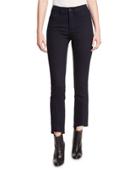 High-waist Cropped Skinny Jeans, Indigo