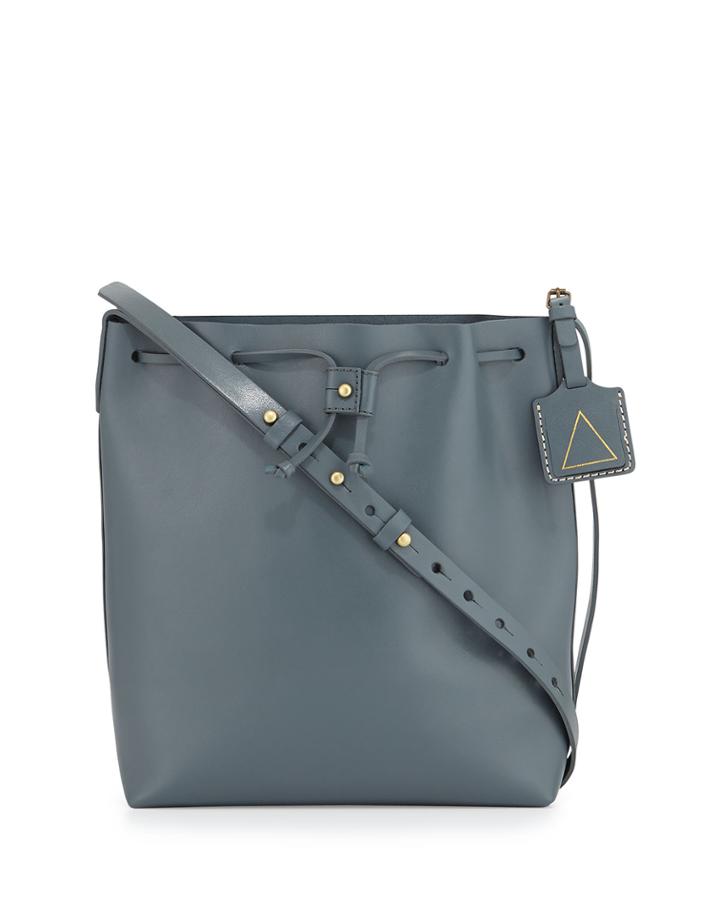 Kelsi Dagger Wythe Leather Bucket Bag, Cement,