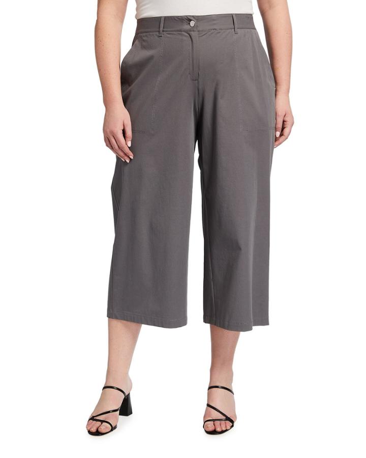 Plus Size Fulton Wide-leg Cropped Pants