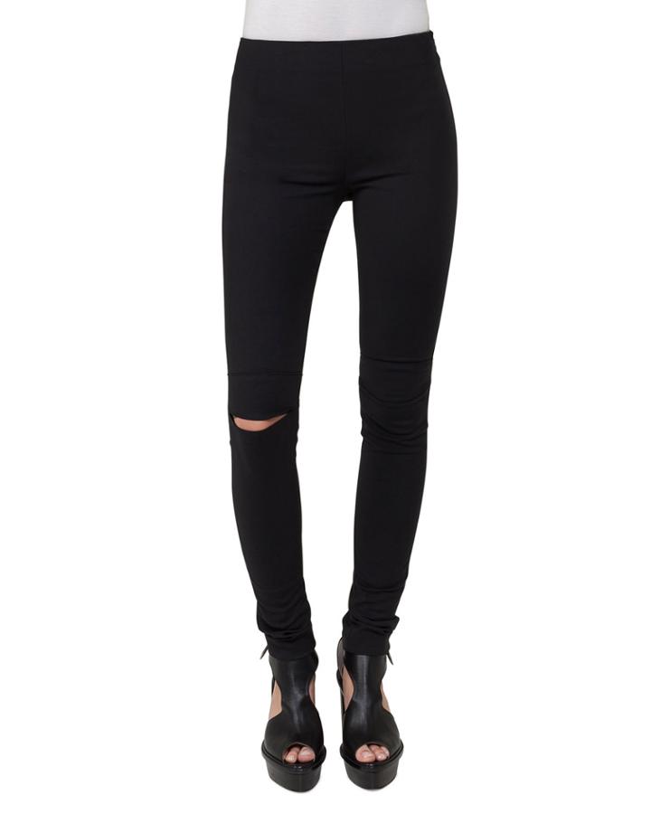 Slit-knee Stretch Ponte