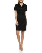 Kayden Short-sleeve Trench Dress