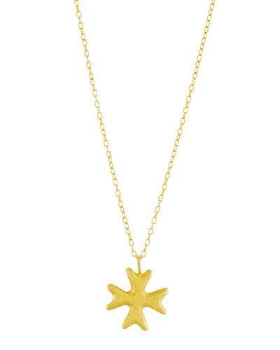 Amulet 24k Cross Pendant Necklace