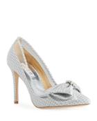 Frances Metallic Brocade Bow Pumps