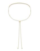 14k Yellow Gold Adjustable Diamond Choker,