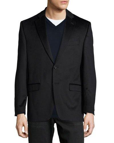 Cashmere Two-button Blazer, Black