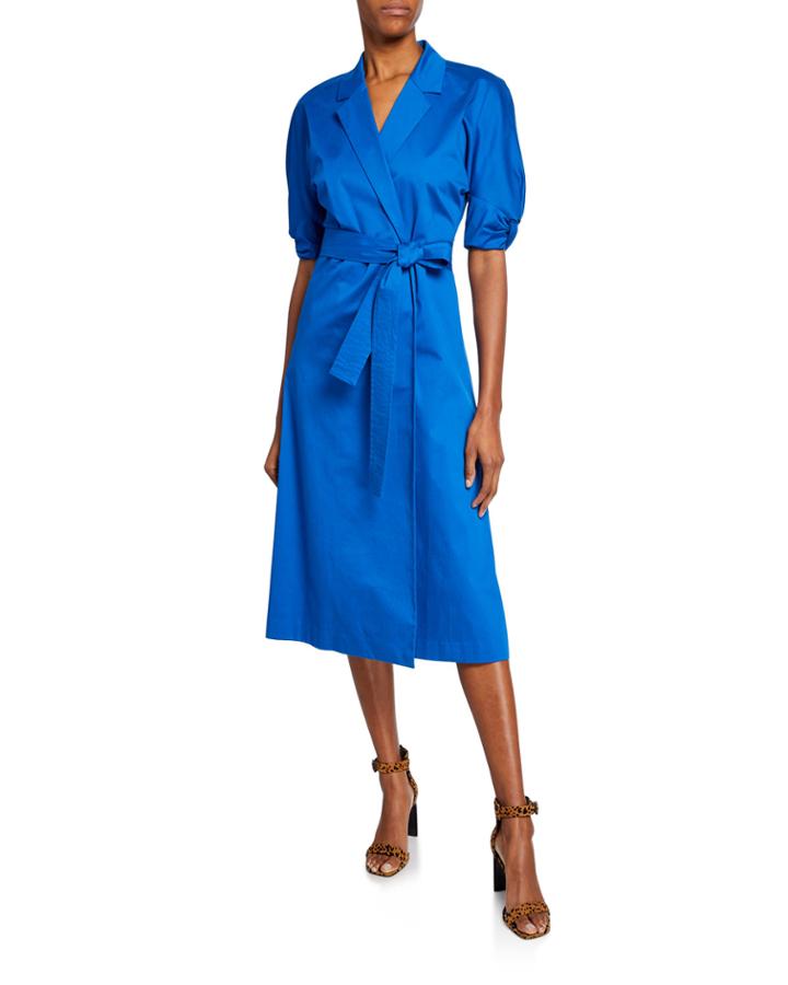 Anitone Short-sleeve Wrap Dress