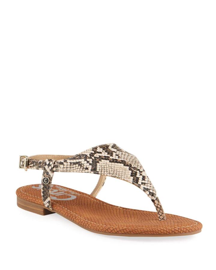 Connor Snake-print Thong