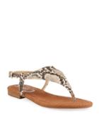 Connor Snake-print Thong