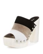 Ellina Suede Studded Platform