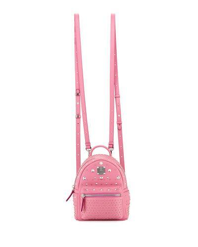 Special Stark Embellished Mini Backpack, Pink