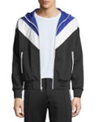 Men's Colorblock Zip-front Hoodie