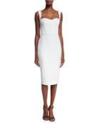 Sleeveless Sweetheart-neck Dress