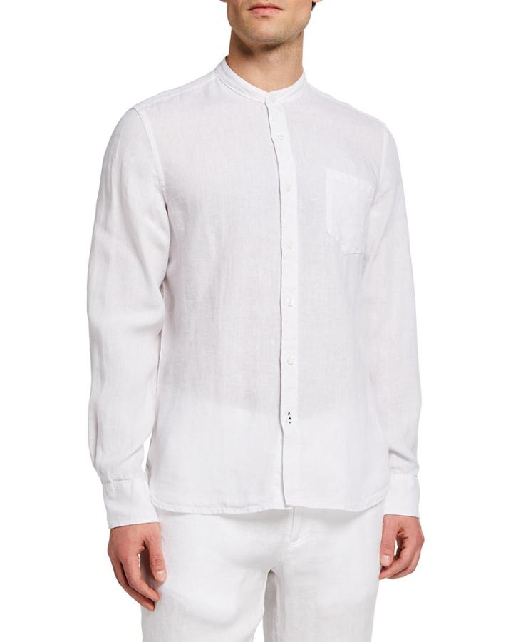 Men's Linen Band-collar