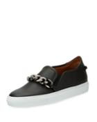 Leather Skate Sneakers W/ Chain