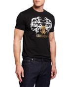 Men's Two-tone Logo Graphic Cotton Tee