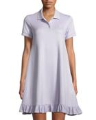 Polo Short-sleeve Swing Mini Dress,