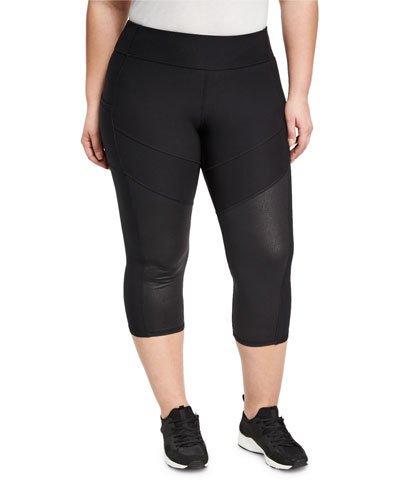 Blocked Panel Performance Capri, Black Pattern,