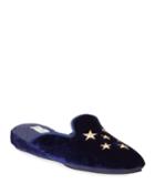 Stars Embroidered Velvet