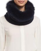 Cashmere-lined Fox-fur Collar