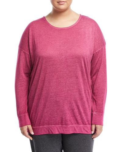 Crisscross-back Long-sleeve Tee,
