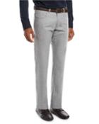 Men's Alpine Flannel Wool Five-pocket Straight-leg Pants