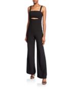 Paige Sleeveless Cutout Jumpsuit