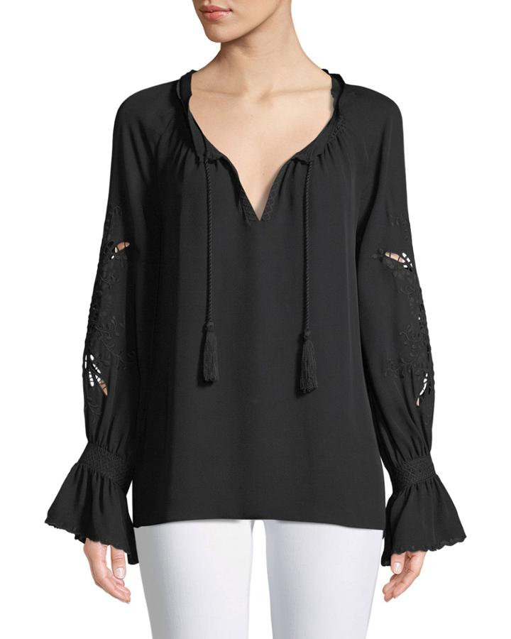 Peggy Lace-embroidered