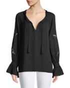 Peggy Lace-embroidered