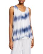 Tie-dye Scoop-neck