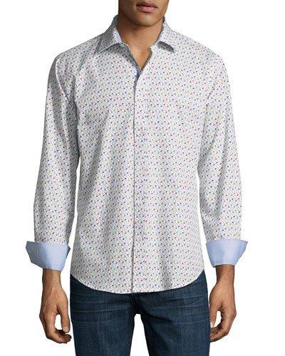 Shaped-fit Floral Flamingo